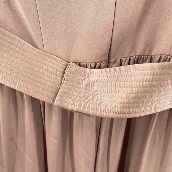 VERA WANG WHITE Gown Dress Size 10 One Shoulder Quartz Formal Wedding Bridesmaid - Picture 13 of 16